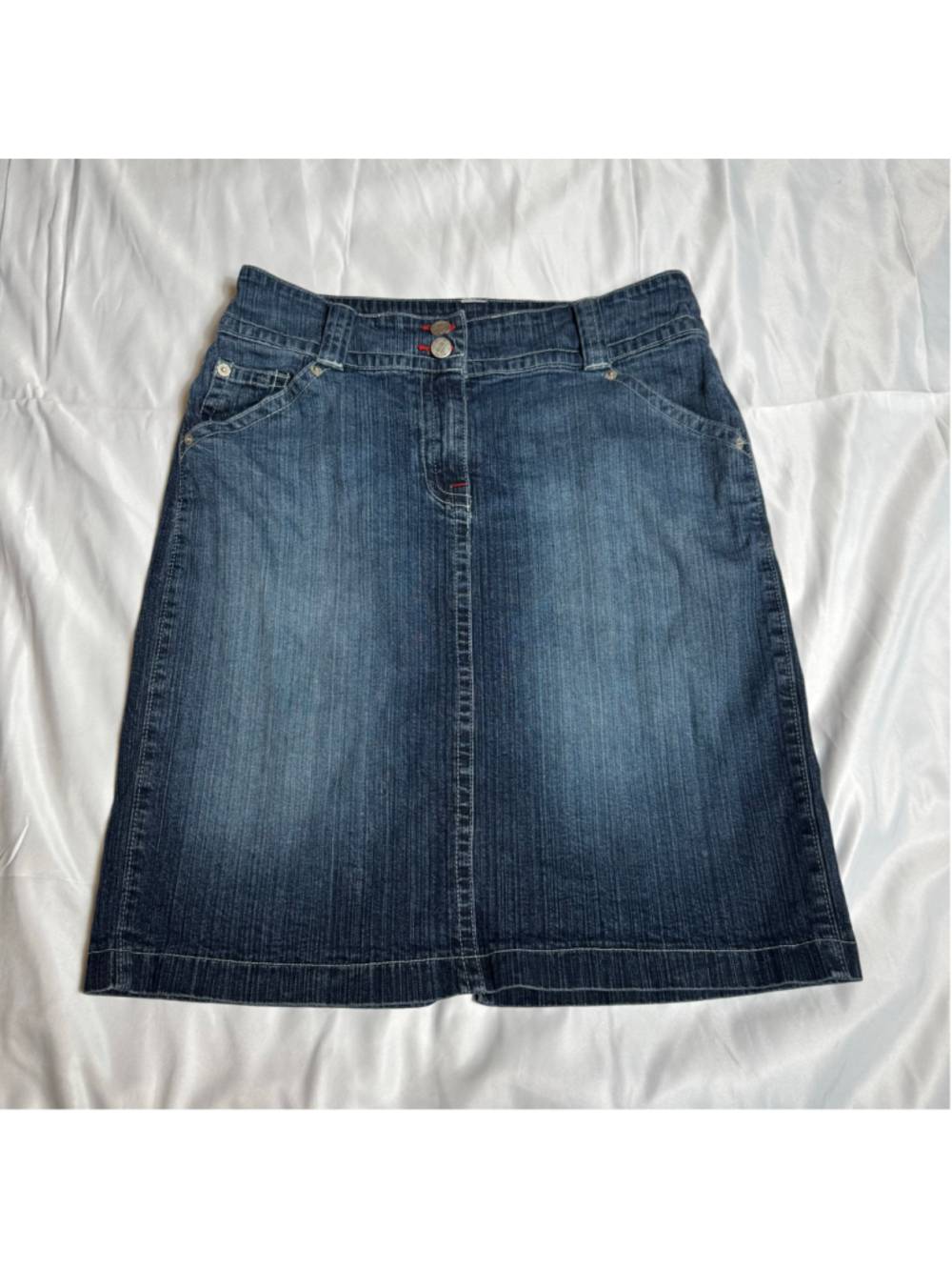 Women's New York & Company Denim Mini Skirt Size 10 Blue